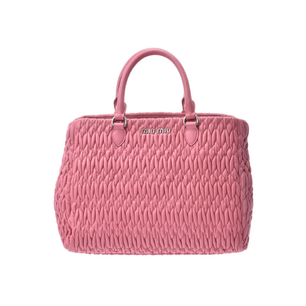 Miu Miu Nappa Crystal Matelasse Bag Pink